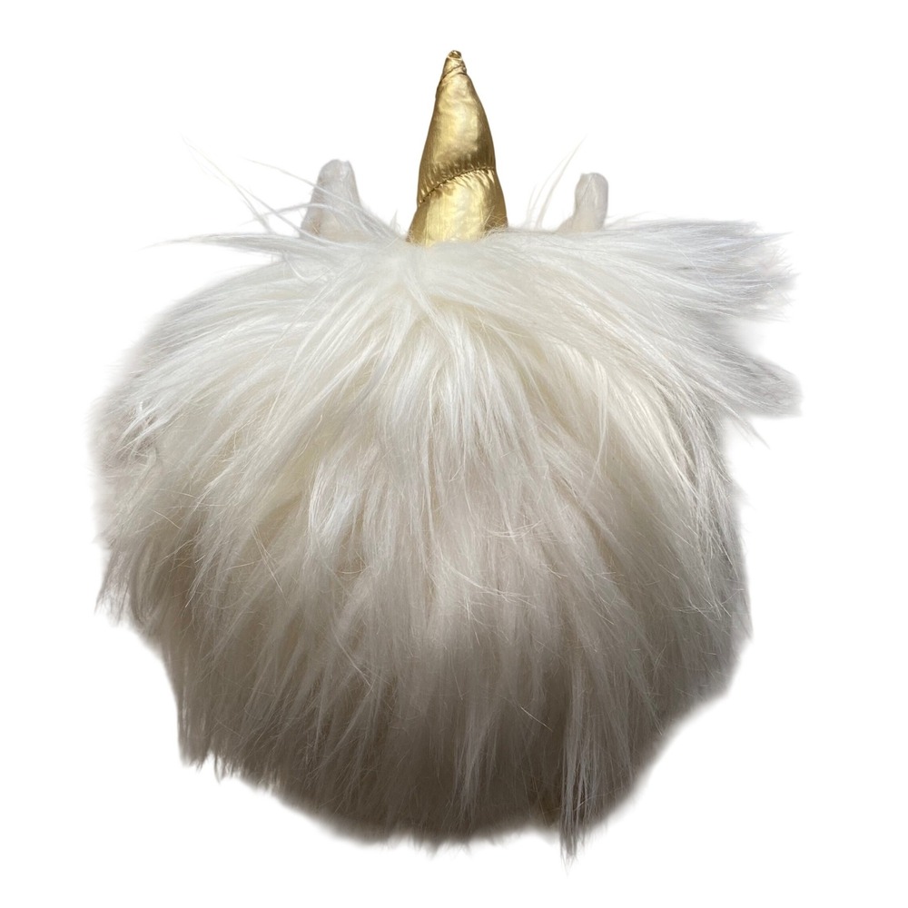Pottery Barn Teen Cozy Creature Rockin Plush Unicorn Gold Horn MISSING SPEAKER‎